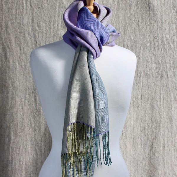 Fulford Mist Linen &amp; Silk Scarves image 0