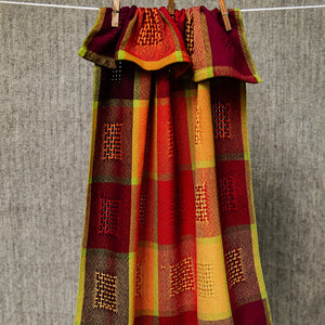 Huck Lace Cotton Tea Towel Kit - Falling Leaves image 0