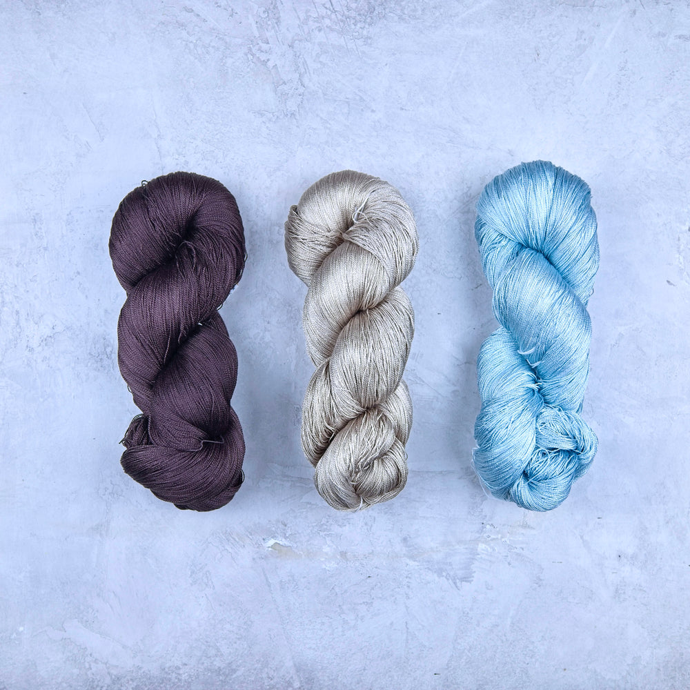 Heavenly Check Silk Scarf Kit