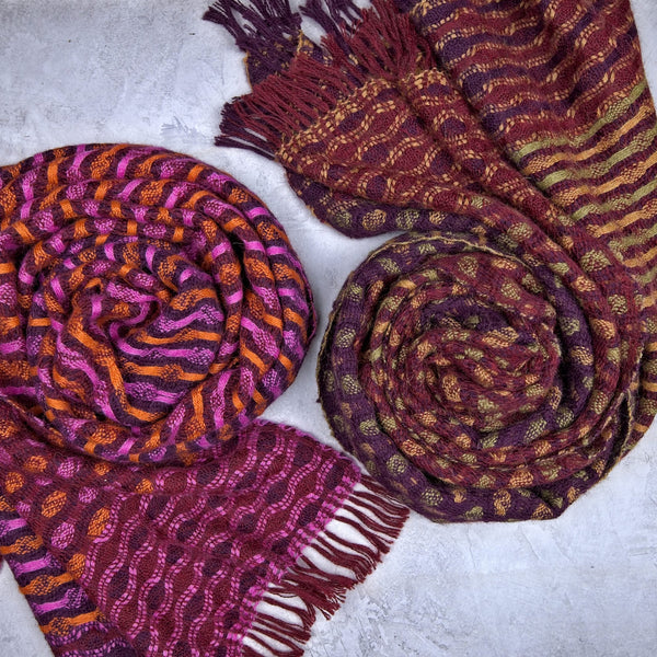 School of Weaving Kit - s09e07 Honeycomb - Alpaca Scarves