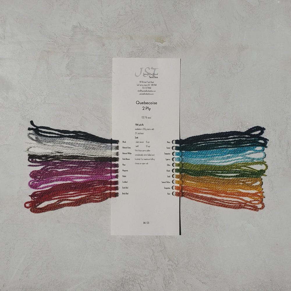 Sample card - Quebecoise 2 ply image 0