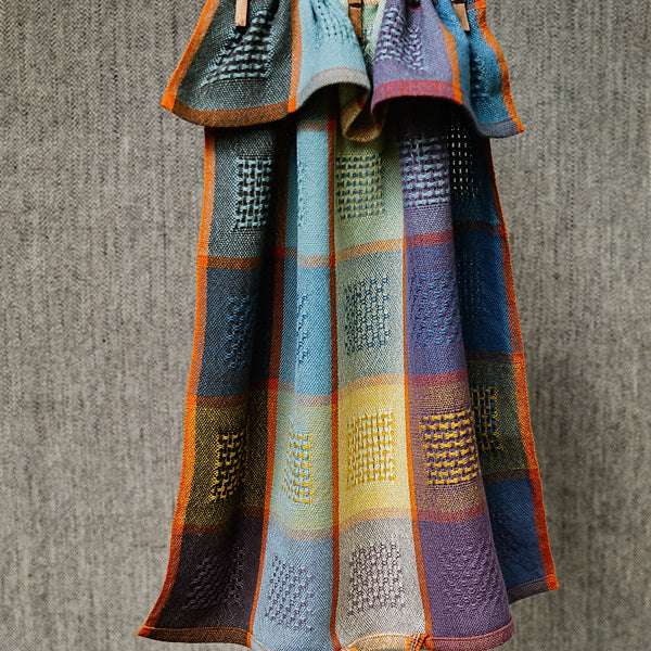 Huck Lace Cotton Tea Towel Kit - Mountain Views image 0