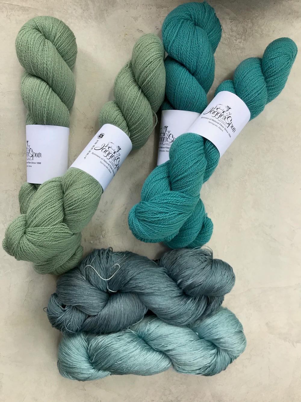 Simple Collapse Weave Pucker up Scarf - Glacial Lake image 0