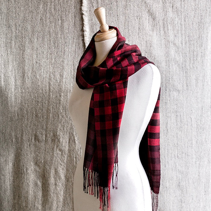 Heavenly Check Scarf PDF Pattern Download