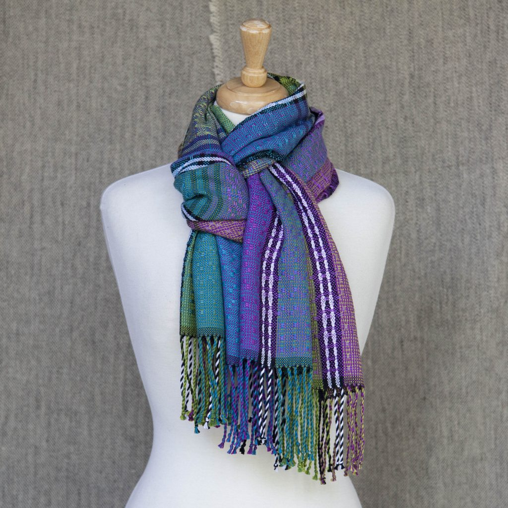 Abalone and Ebony Tea Towel and Scarf PDF Pattern Download