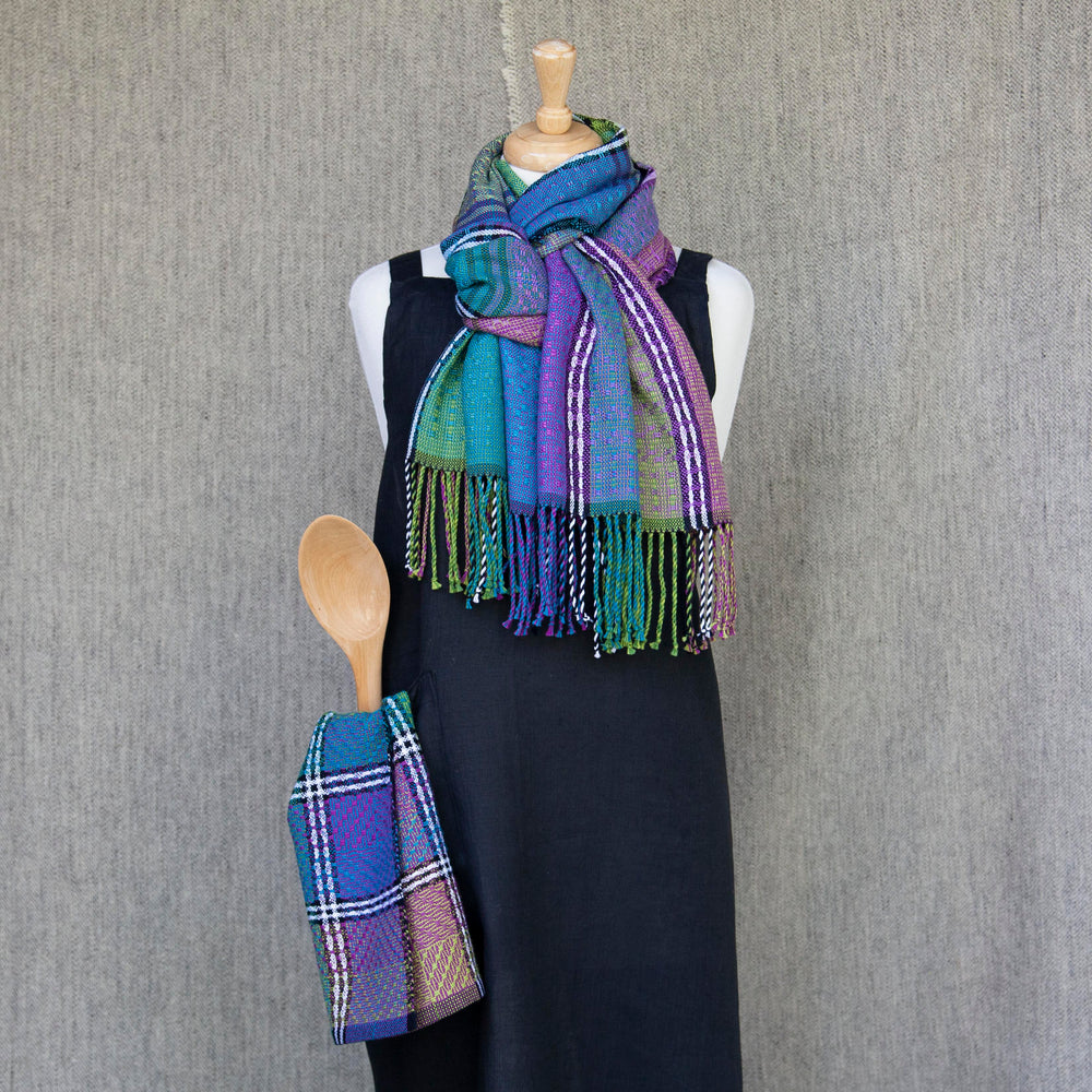 Abalone and Ebony Tea Towel and Scarf Kit