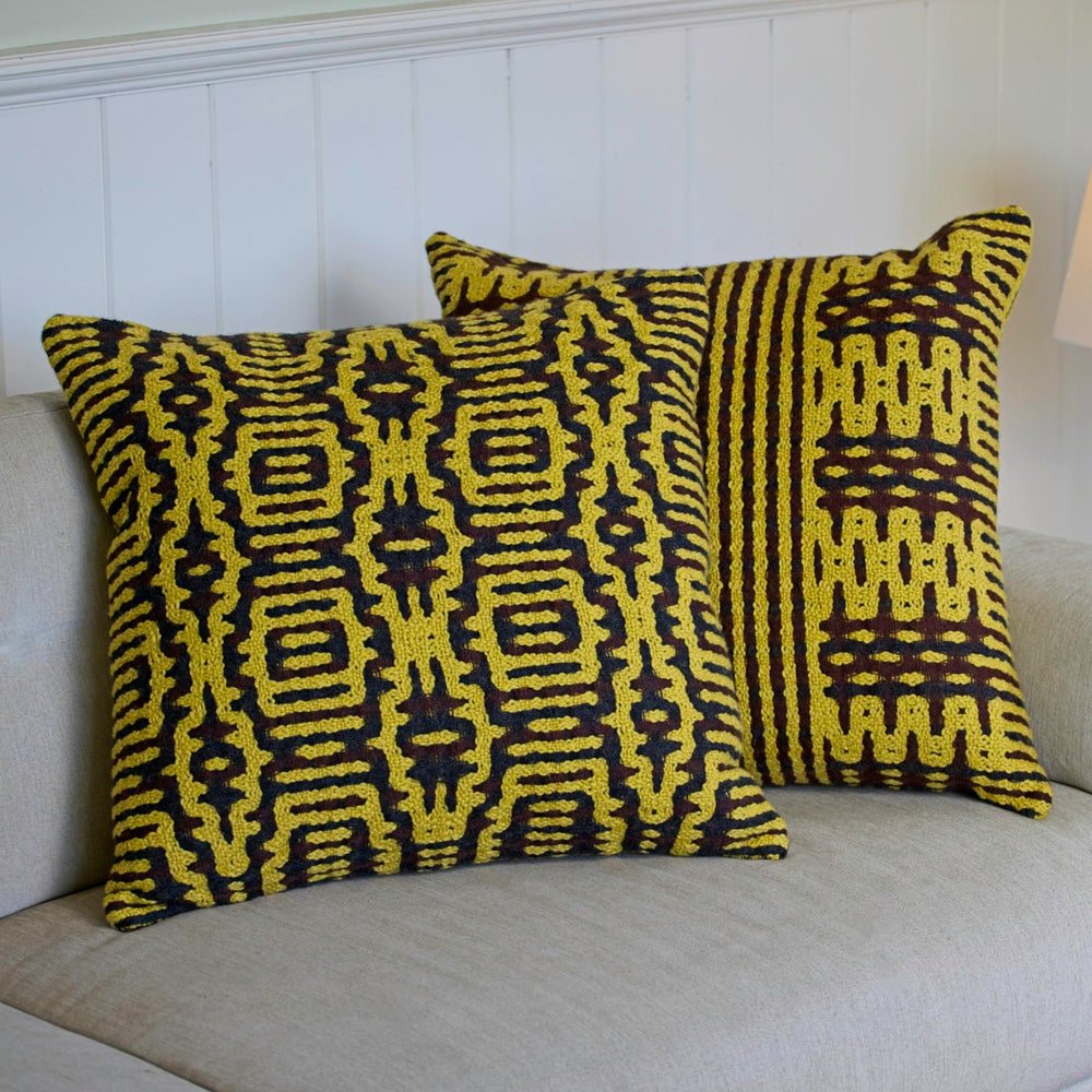School of Weaving Kit - s10e07 Deflected Double Weave cloud nine pillows