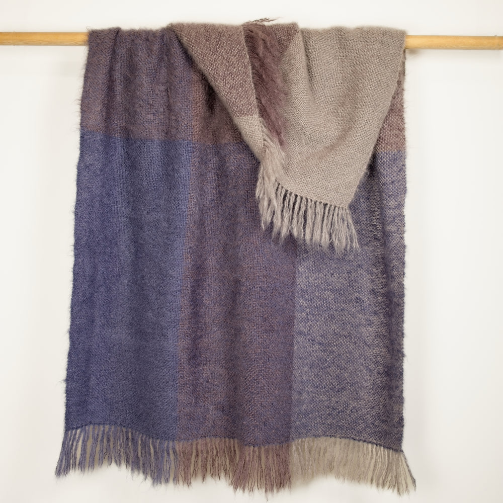 Three Stripe Mohair Blankie PDF Pattern Download