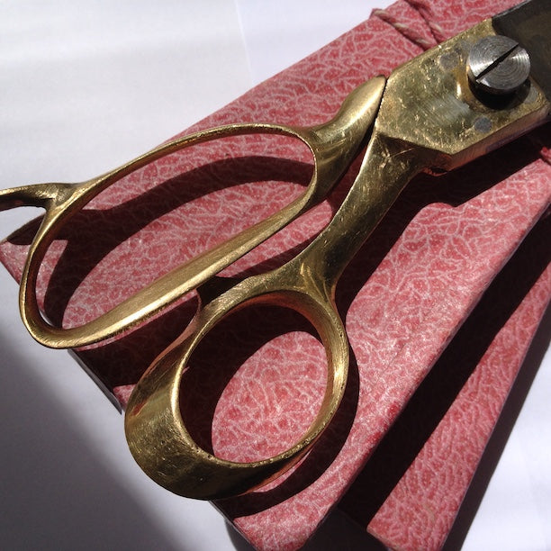 Traditional 11" Brass Scissors image 0