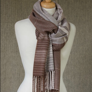 Merino & Silk Scarves -Chocolate & Vanilla