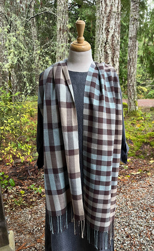 Heavenly Check Silk Scarf Kit