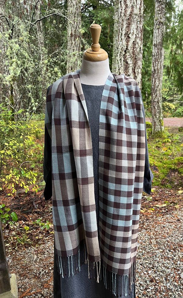Heavenly Check Silk Scarf Kit