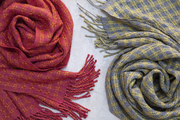 Mavis’ Monk’s Belt and Basket Weave Scarves PDF Pattern Download