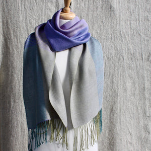 Fulford Mist Linen & Silk Scarves