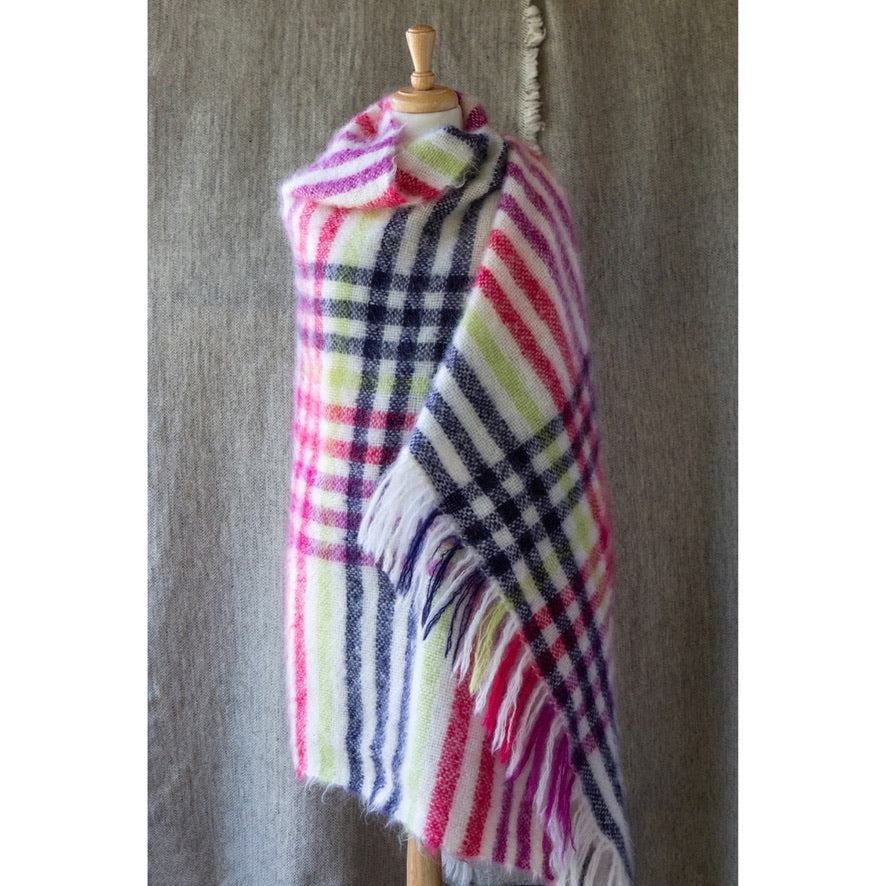 Spring Stripes Mohair Blankie PDF Pattern Download